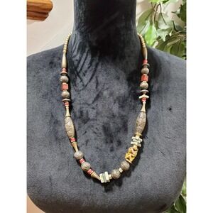 Women's Beaded Necklace Crafted in Ghana Boho Adipa Necklace